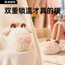Ruitak home dormitory explosion-proof cute pet warmer rechargeable foot warmer artifact plush cover heated foot pads