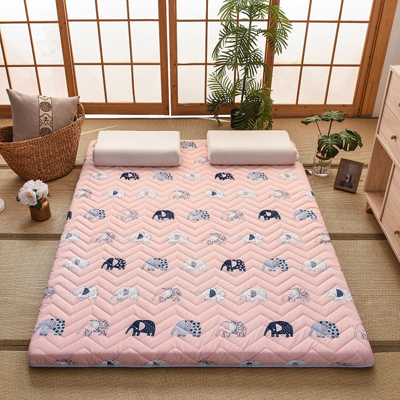 The mattress directly on the ground floor with simple spanking, folding and stacking day-style tatami thickened sleeping mat sloth bed bedding