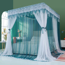 2022 new European-style bed blinds integrated princess wind bed mantle Home 1 8m mosquito bill 1 5 Double tent veil