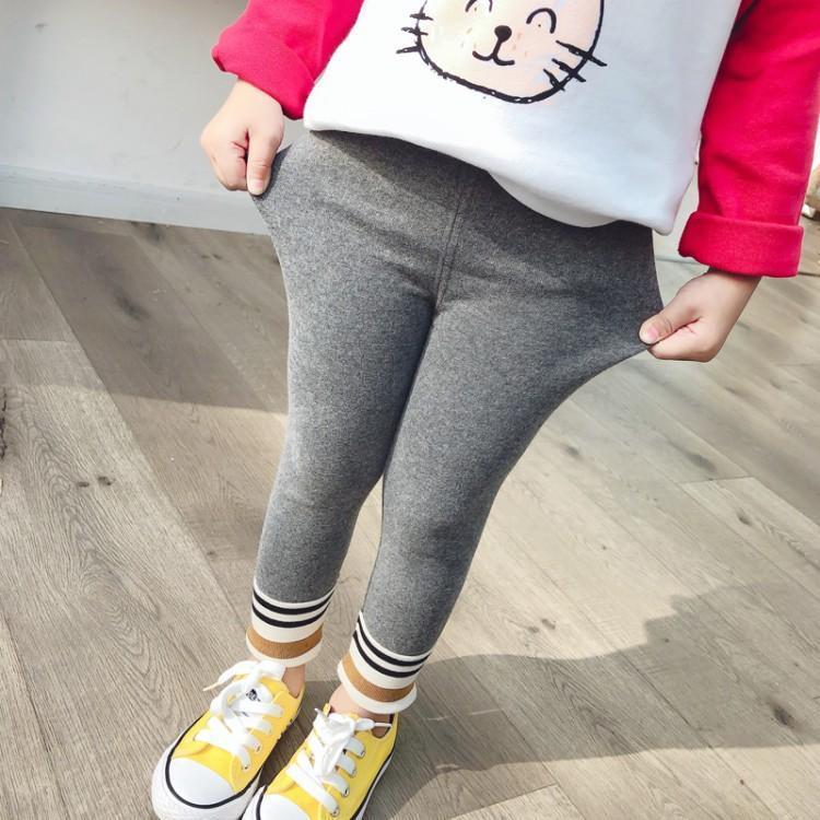 Girl's autumn clothing hit bottom pants 2021 new Korean version fashion little girl sashimi elastic comfort long pants children pants 