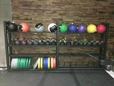 Gym gadget storage rack private teaching small u equipment rack kettlebell yoga ball medicine ball rack custom