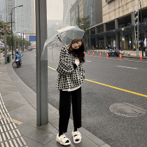 2020 Autumn loaded with new big code womens clothing slightly fat younger sister Conspiculess Wear and loose Canopy Fur Coats Foreign Air Two Suits