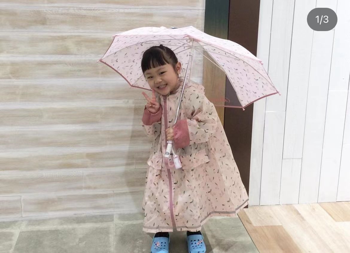 Children's printed long handle umbrella 5638-Taobao