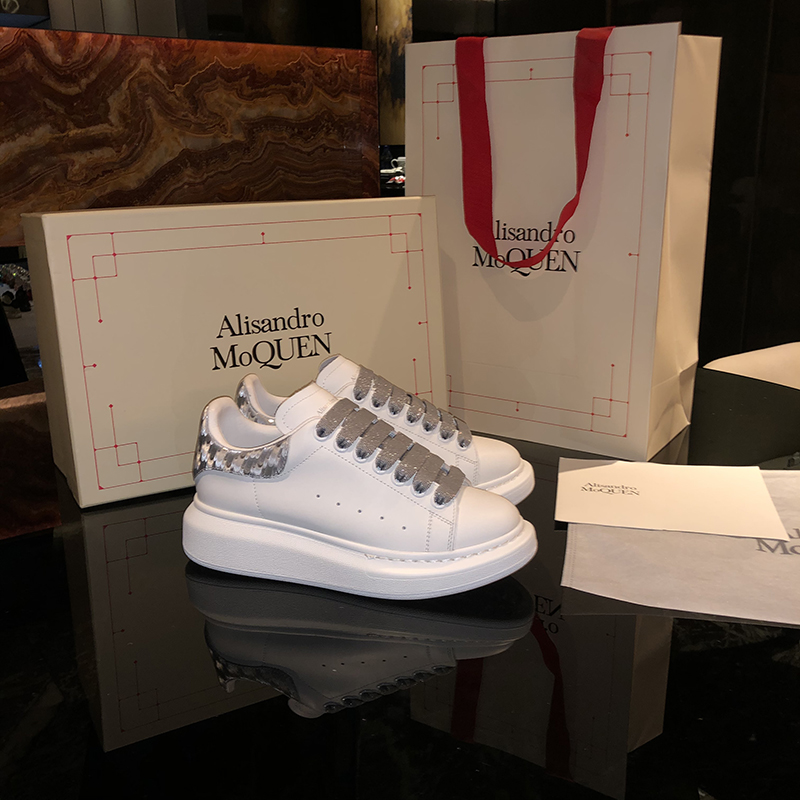 Silver Tail & Top Edition2021 new pattern Wanghonggang wind Little white shoes female Internal elevation lovers skate shoes male tide ins gym shoes female summer ventilation