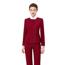 Professional suit female etiquette reception sales department work clothes formal high-end hotel teacher work uniform three-piece set