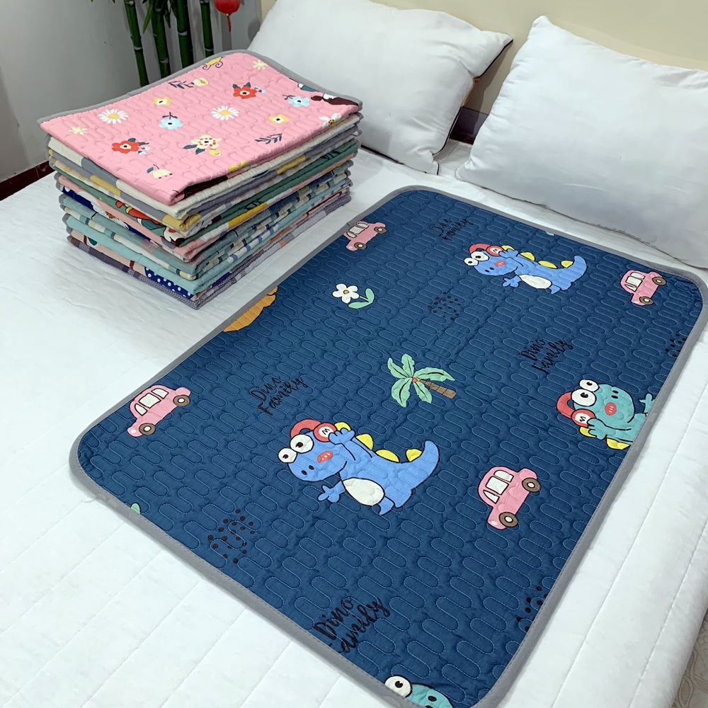 Urine-proof cushion baby washable pure cotton waterproof anti-leakage oversize bed sheet double face clip cotton quilted warp Menstrual Mat
