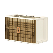 Yeya storage cabinet folding household plastic storage cabinet childrens toys clothing extra large capacity rolling door storage box