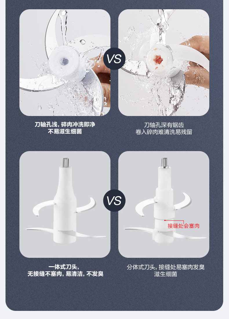 美的 MJ-JC11 绞肉机 家用电动小型多功能搅拌机 天猫优惠券折后￥69包邮（￥129-60）