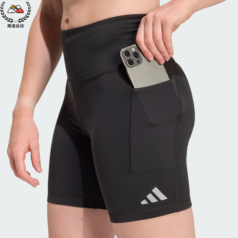 Adidas Adidas Women's Quick-Drying Simple High-Waisted Comfortable Running Sports Fitness Training Shorts Kd9193