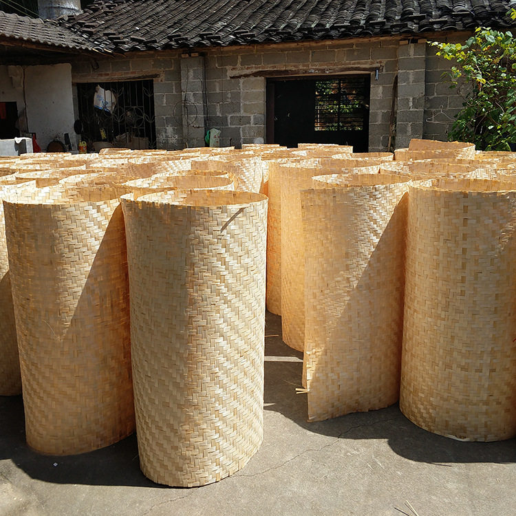 Construction site with decoration bamboo mats decoration bamboo mats enclosure suspended ceiling bamboo strips large wrapping cool bamboo mat dormitory