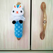 Cabinet door knots gloves anti-bumper protective sheath Han style cartoon anti-sanitary pads pure cotton door handle the glove drawer pull handle anti-sheath