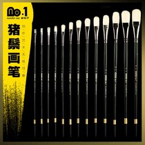 South Platinum ten thousand T521 Special Pig Mane Oil Paintbrush Professional Water Chalk Suit Fine Art Special Propylene Pen Hard Hair Row Pen