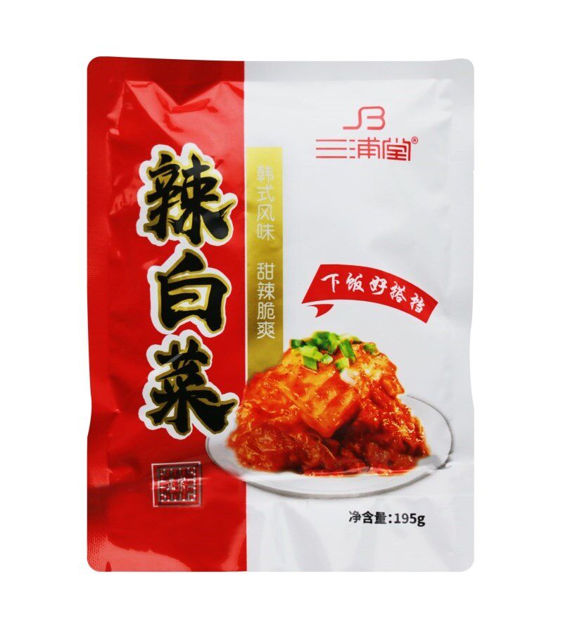 Three Pu Tang Spicy Cabbage 9 Bag * 195g Bag Sanpo Tong Spicy Cabbage