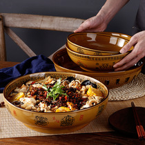 Large bowl of pickled fish boiled fish large bowl ceramic large household Maoxuewang special bowl soup bowl for restaurants