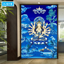 Hidden Tang Kanyuan Wall Paper Qiankuanyin Wall Paper Buddha Tang Temple Background Wall Paper Buddha Temple Large Mural Paintings