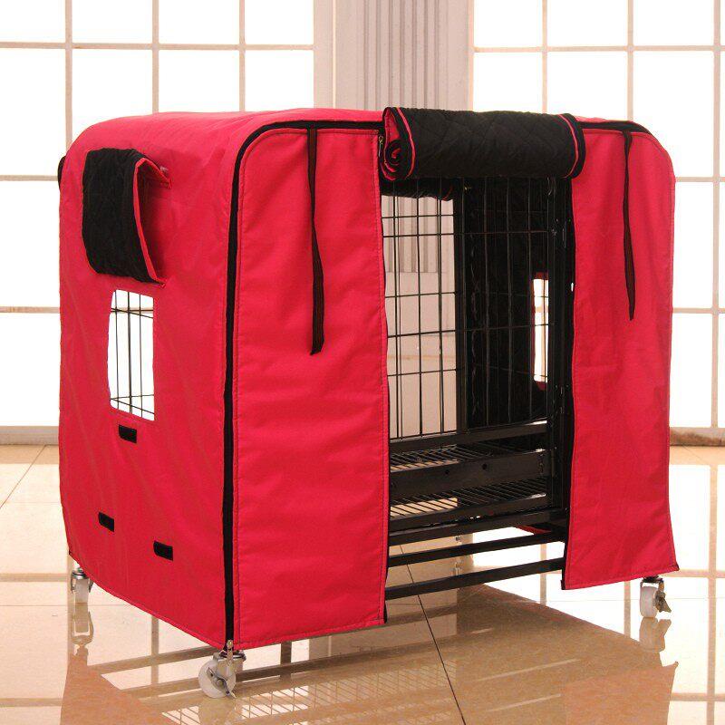 Dog Cage Warm Hood Sub Winter Dog Cage Sublarge Dog Outdoor Winter Shield Windproof And Rain Protection Cat Cage Sunscreen Cotton Hood