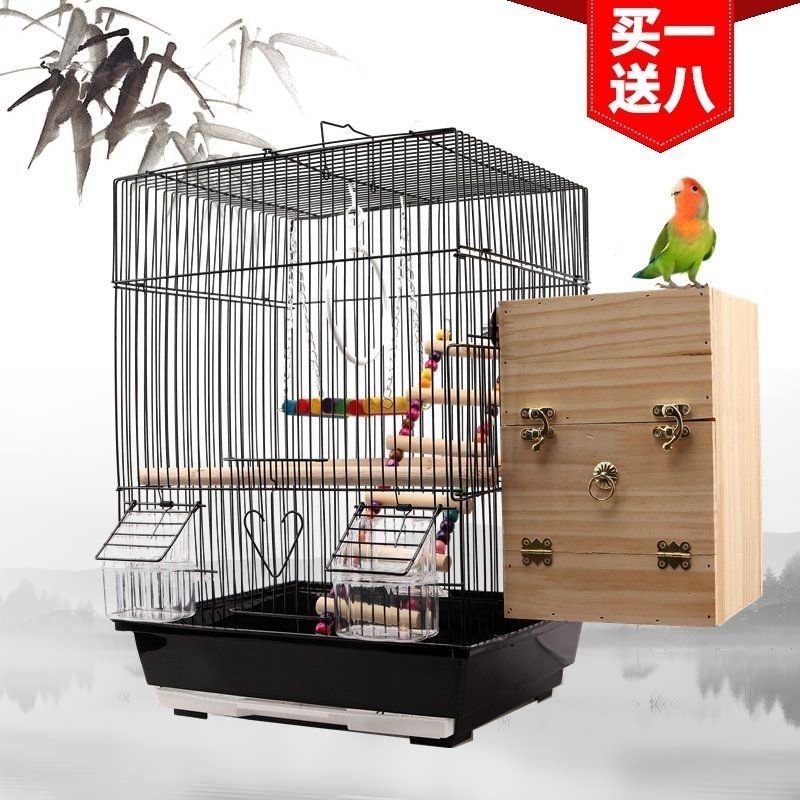Tiger Pie Parrot Bird Pearl Villa Bird Pearl Cage with high-size iron artist metal breeding cage
