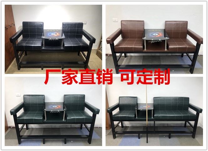 Solid wood chair table ball view ball chair table billiard room Leisure chair Double four ball room retro view ball seat hall stool