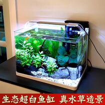 Fish tank living room small one TV cabinet next to 2021 New Home simple modern light luxury Net Red new Chinese style