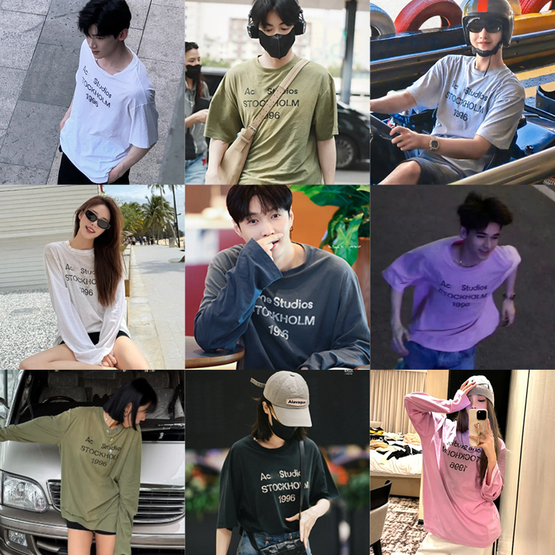 Do They All Wear It and You Don'T? Bai Lu's Same Style Ac Classic 1996 Letter Distressed Long-Sleeve and Short-Sleeve Unisex T-Shirt Do They All Wear It and You Don'T? Bai Lu's Same Style Ac Classic 1996 Letter Distressed Long-Sleeve and Short-Sleeve Unisex T-Shirt