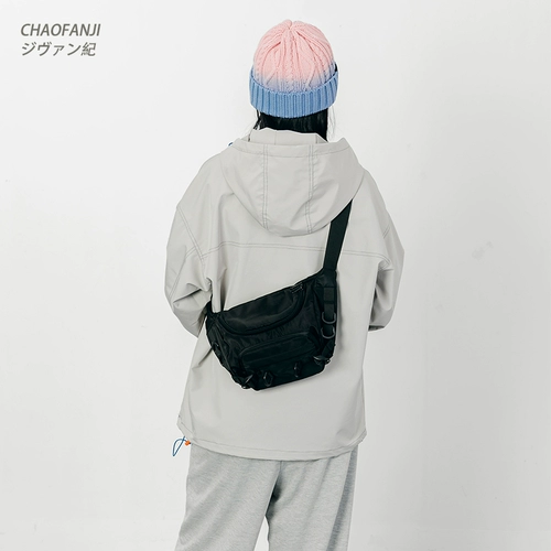 Японская вместительная и большая небольшая нагрудная сумка, дизайнерская спортивная брендовая сумка через плечо, поясная сумка