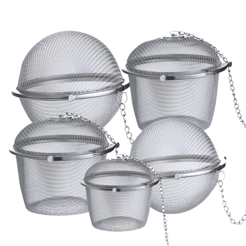 Галогенная клетка, фильтр для чая, клетка для специй, шарик для приправ из нержавеющей стали 304, галогенный материал, крупный материал, тушеное мясо, рагу, коробка для супа