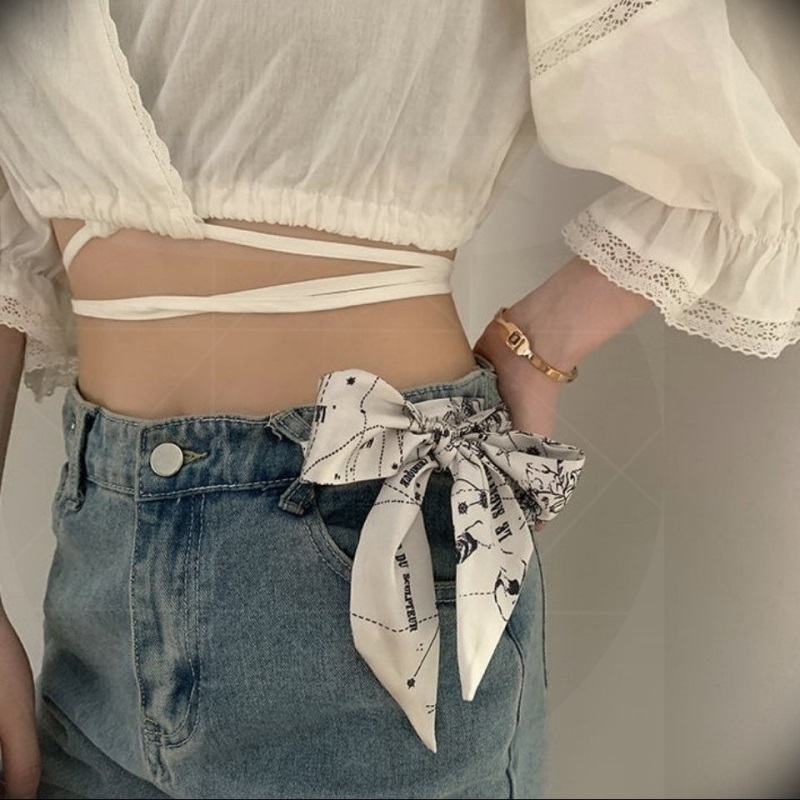Waist artifact changed to small scarf belt ladies ribbon decoration with jeans fashion belt summer accessories tide