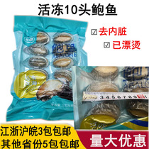 10 live frozen abalones gutted blanched frozen and boiled abalone hotel banquet seafood garlic abalone Buddha jumping over the wall commercial