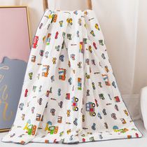 Pure cotton childrens air conditioning quilt Cotton cartoon car thin quilt Kindergarten baby Baby summer cool quilt can be washed