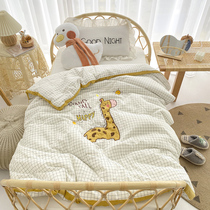 Class Pure Cotton Children Quilt Spring Autumn Machine Washable Cartoon Baby Kindergarten Afternoon Nap Small Quilt Core Warm 120x150