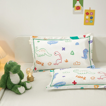 Category A Child Pillowcase Warm Cartoon Kindergarten 30x50 Latex Pillow Headgear Milk Suede Thick winter baby