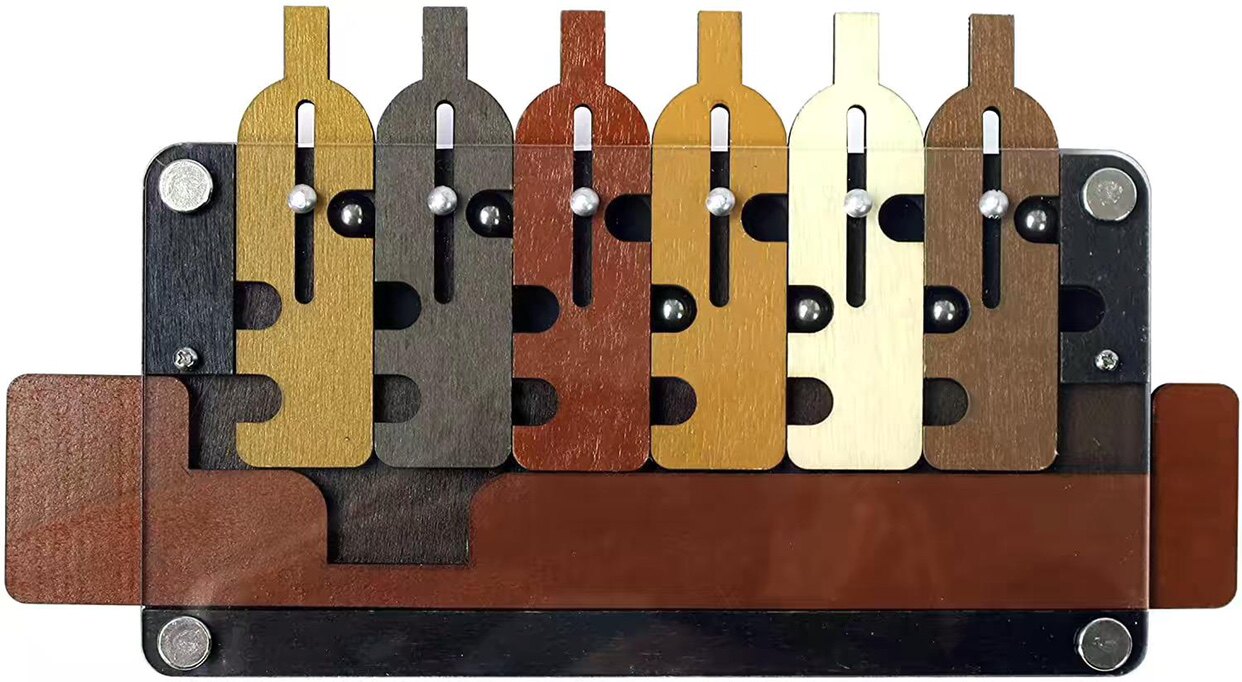 Waiter Tray Puzzle Maze Level 10 Difficulty Luban Lock Nine Chain Decryption High IQ Brain Burning Educational Toys