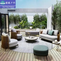 Outdoor sofa Leisure vines Courtyard Open-air Garden Designer Villa Hotel Decent Board Room Balcony outdoor furniture