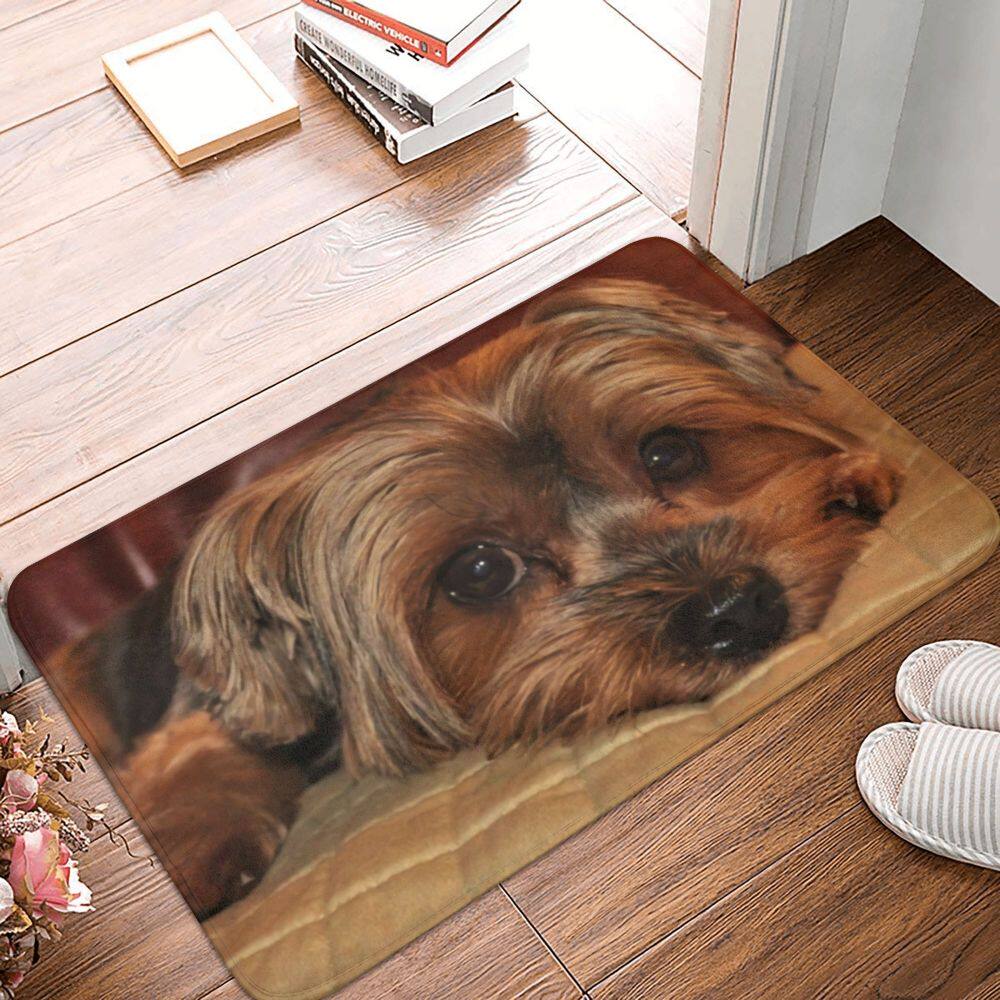 Коврик для мыши yorkshire terrier yorkie dog front door mat anti-slip quick