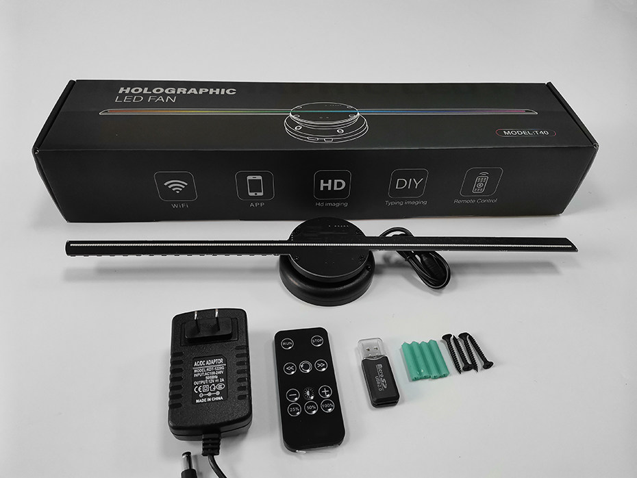 Конструкция материал исходные файлы alien 3d hd hologram fan projector wifi led float sign playe