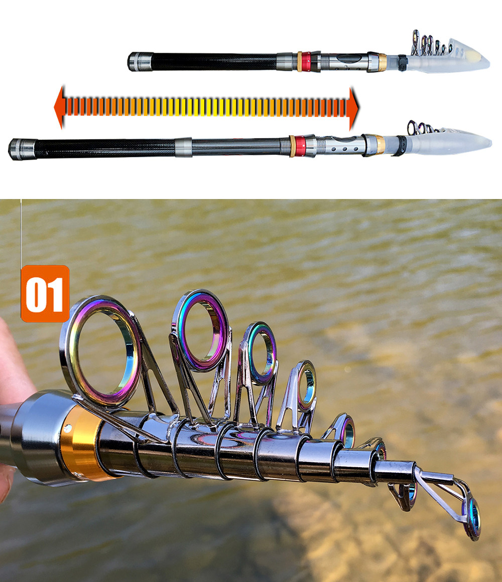 Море удочкой telescopic fishing rod combo and reel kit spinning fishing r