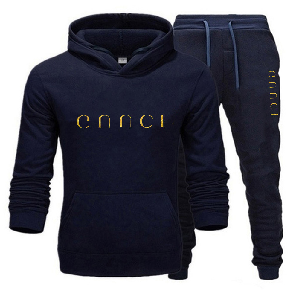 ar设备 fashion print couple hoodie set men ladies hoodie two piece