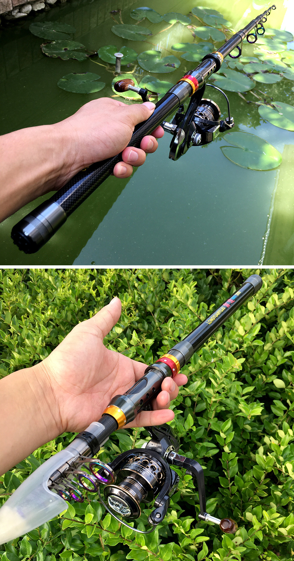 Море удочкой telescopic fishing rod combo and reel kit spinning fishing r