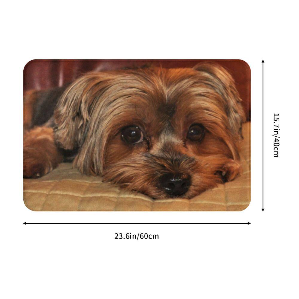 Коврик для мыши yorkshire terrier yorkie dog front door mat anti-slip quick