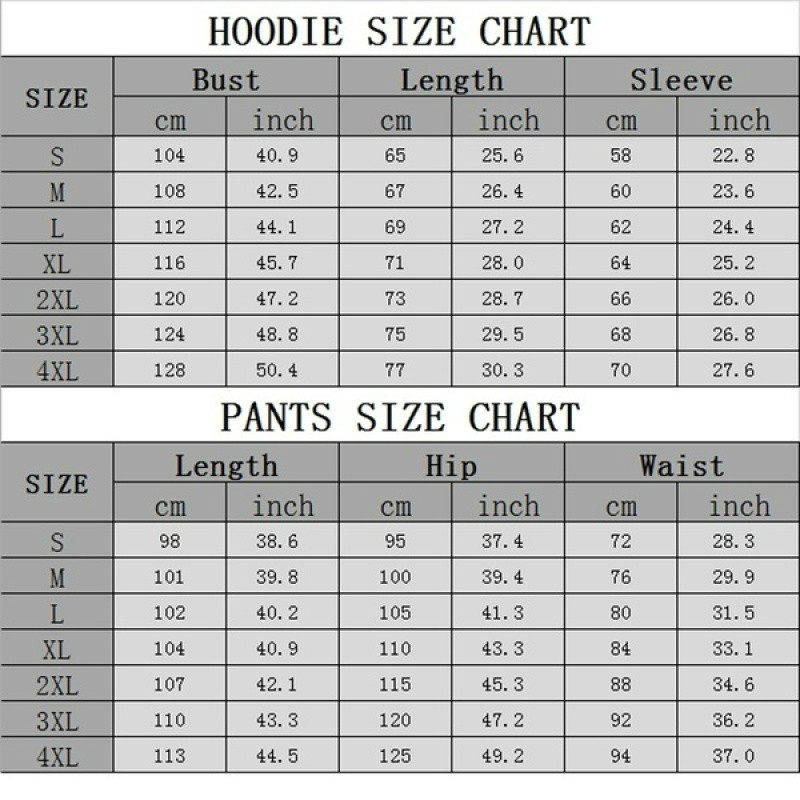 ar设备 fashion print couple hoodie set men ladies hoodie two piece