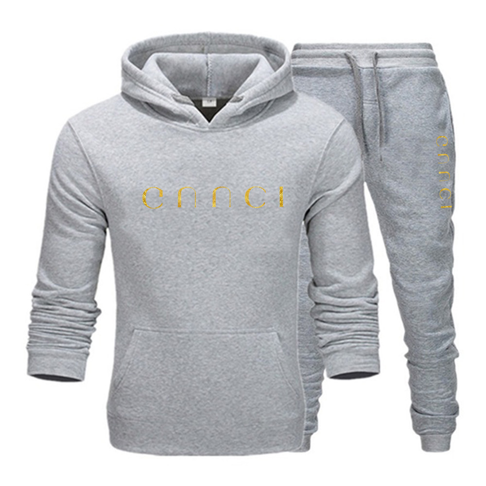 ar设备 fashion print couple hoodie set men ladies hoodie two piece