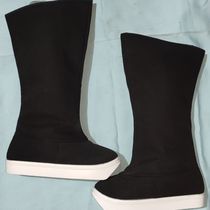 Opera plastic bottom eight-point square boots drama court high boots costume mens boots thick soles traditional boots