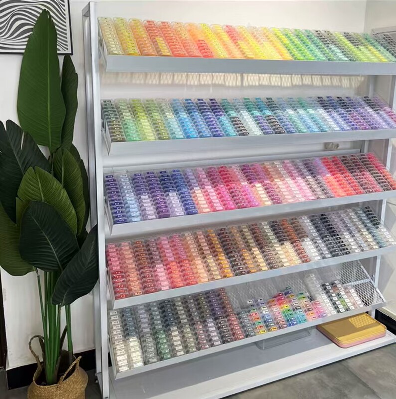 Multi-Layer Bead Storage Rack, Transparent Organizer Rack, Seed Bead Material Package Display Cabinet, Storage Bottle, Bead Display Rack