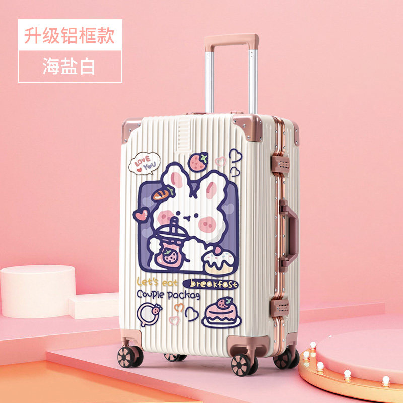 Suitcase woman high face value sturdy and durable password leather case Lalever box ins new small 20-inch boarding 24