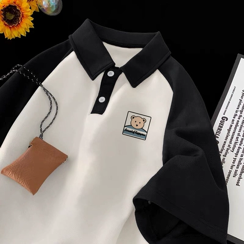 Tide, хлопковая футболка polo, рубашка, в американском стиле