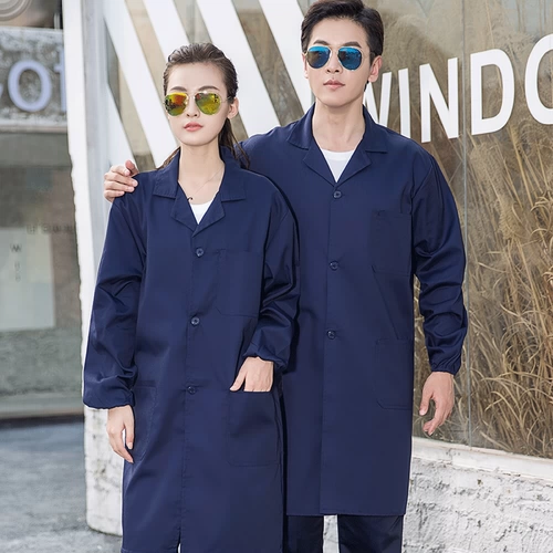 Длинная униформа медсестры для работы, износостойкий лонгслив, длина макси, увеличенная толщина, делается под заказ