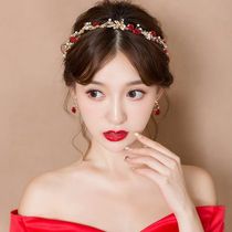 Toast with a simple atmosphere red show and Chinese bridal 2021 new and elegant ultra-fairy high end
