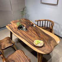 Size: 183*82*6 South American walnut wood solid wood plate natural edge