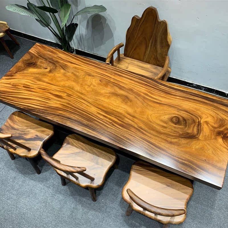 Size: 229*85*7 South American walnut solid wood slab full square