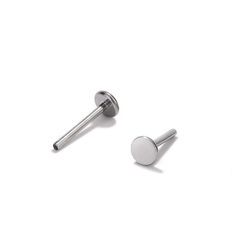 Labret piercing jewelry detail image